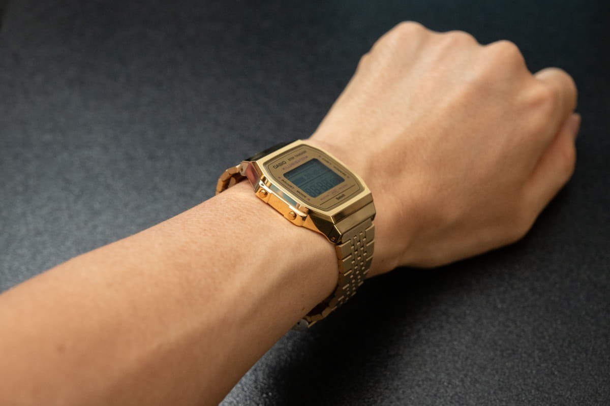 Casio ABL-100WEG-9A Gold Digital Vintage Classic Design Bluetooth