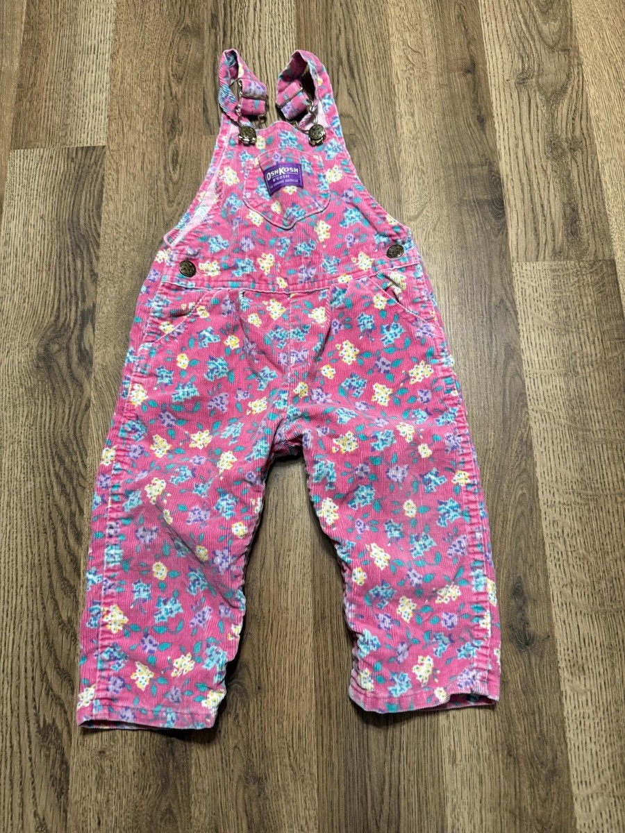 Vintage Oshkosh B'gosh Overalls, Toddler Girls 24 Months, Vestbak