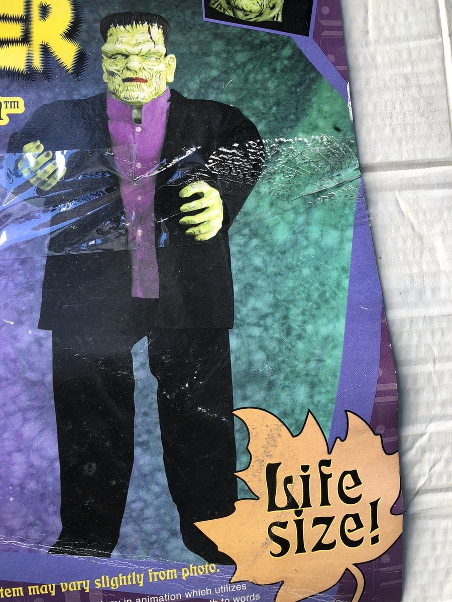 Gemmy Animated Halloween Frankenstein Monster Greeter Mouth Motion