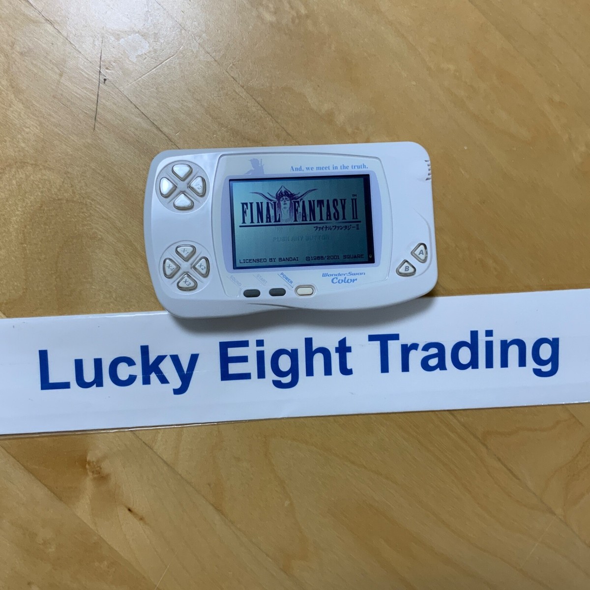 Bandai WonderSwan Color FINAL FANTASY II 2 Limited Pearl White