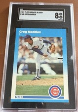 Greg Maddux #U-68 Prices [Rookie] | 1987 Fleer Update Glossy