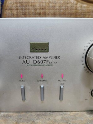 SANSUI AU-D607F EXTRA INTEGRATED AMPLIFIER Silver panel Operation