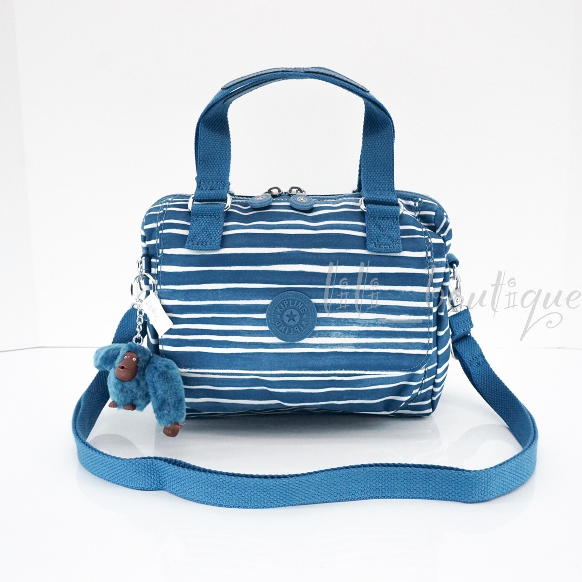 NWT Kipling HB7205 Zeva Small Satchel Xbody Handbag Nylon Serene