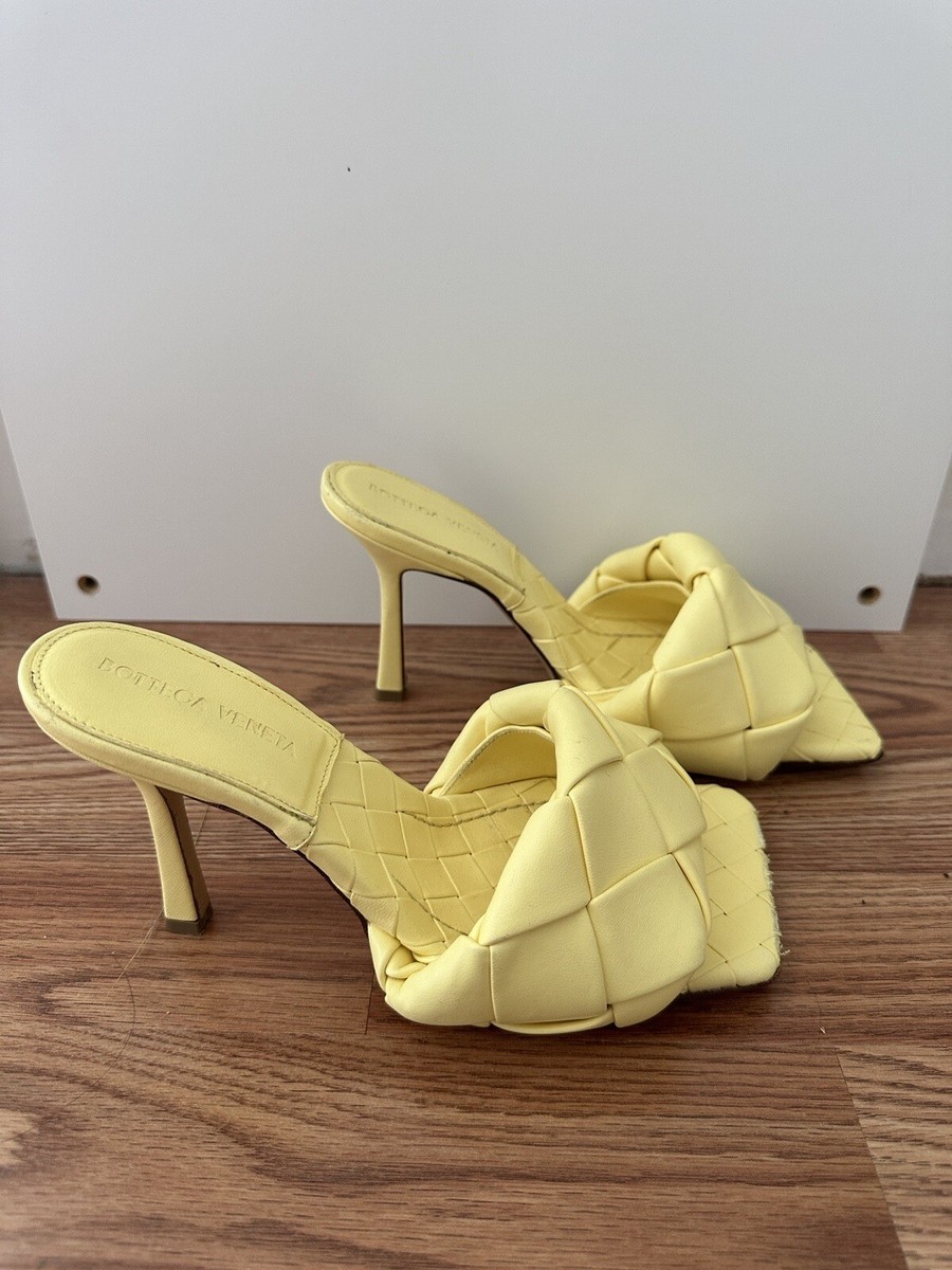 Bottega Veneta lido Mules Heels 36.5 Yellow | eBay
