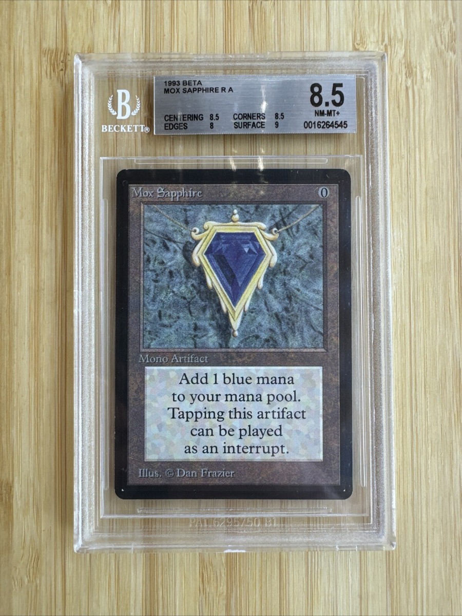 Mox Sapphire MTG Beta 8.5/8.5/8/9 A Beauty NM-MT+ (RG) 4RCards | eBay