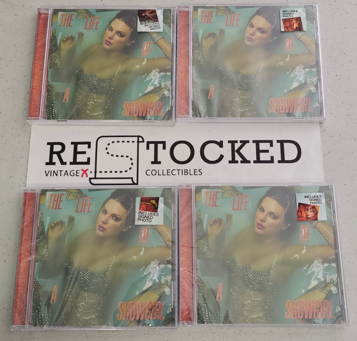 Taylor Swift The Life of a Showgirl CD With Signed Autograph