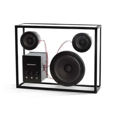 TRANSPARENT Speaker Hi-Fi Bluetooth Wireless White & Black 100V