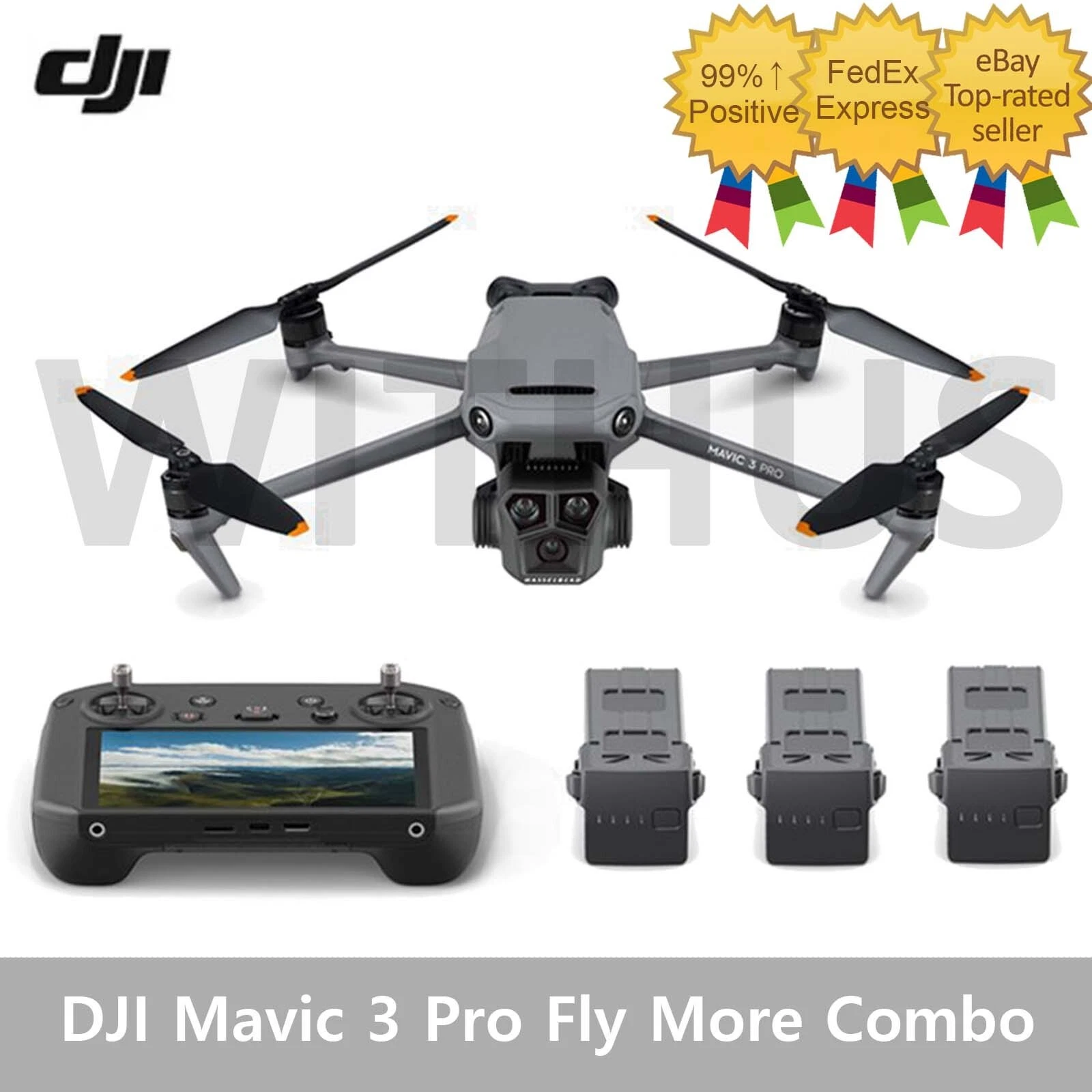 DJI Mavic 3 Pro Fly More Combo (DJI RC Pro) Camera Drone (3
