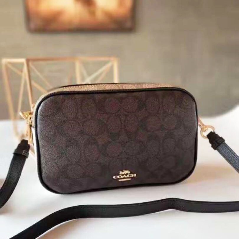 COACH Jes Crossbody In Blocked Signature Canvas Shoulder bag C1767