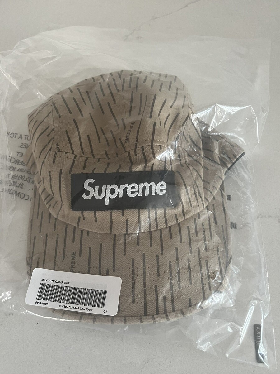 Supreme Military Camp Cap Hat Tan Raindrop Camo 2024 FW24 - NEW | eBay