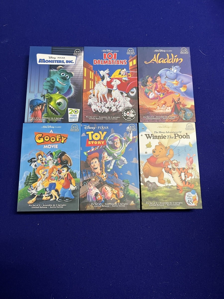 Disney VHS Limited Release Pin Set PICK 1 WINNIE THE POOH MONSTERS