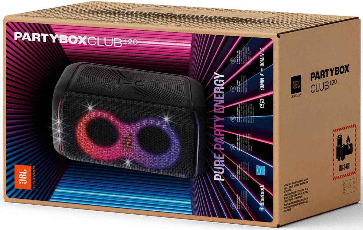 JBL PartyBox Club 120 Wireless Portable Bluetooth Speaker System