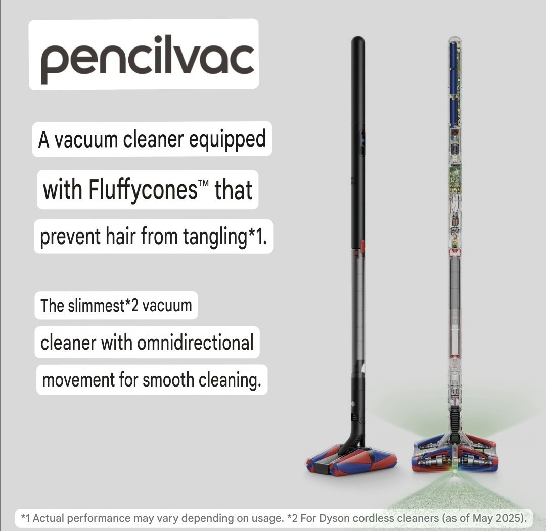 Dyson PencilVac Fluffycones SV50 FC Cordless Stick Handheld