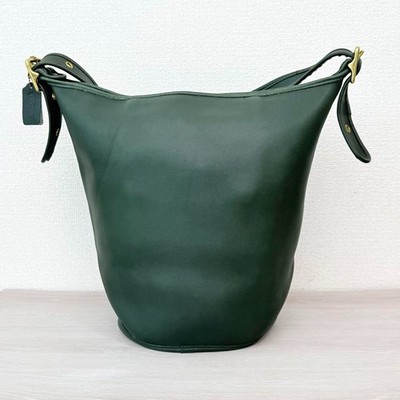 Extremely Rare Made In USA Old Coach 9085 Shoulder Bag Green