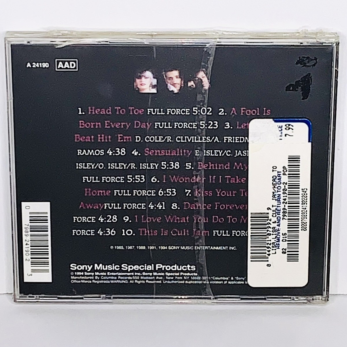 Factory Sealed (shrink wrapped) Head to Toe by Lisa Lisa & Cult