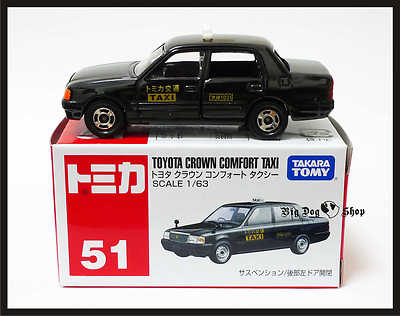 TOMICA 51 TOYOTA CROWN COMFORT TAXI 1/63 TOMY DIECAST CAR NEW (A