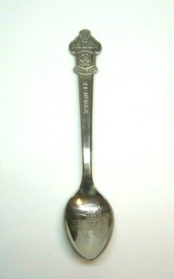 ROLEX SPOON BUCHERER OF SWITZERLAND ZURICH SILVER PLATE W/ CHURCH