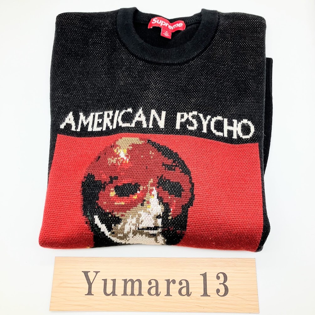 Supreme American Psycho Knit Sweater FW23 3colors Black Green