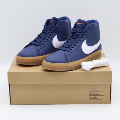 FJ1680-400 Nike SB Zoom Blazer Mid ISO Orange Label Navy Gum