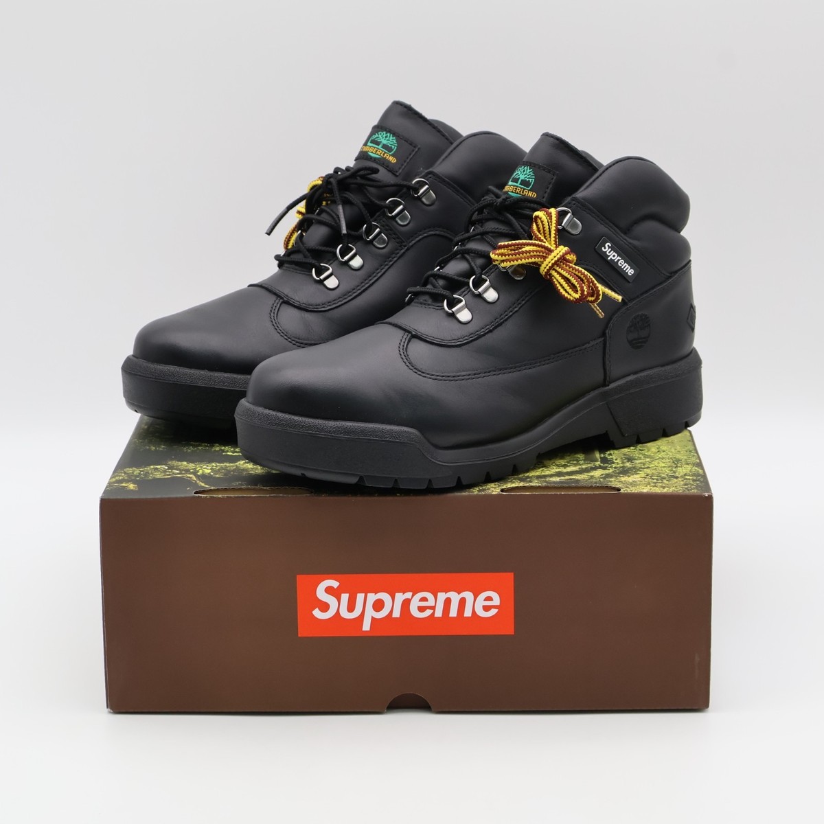 TB0A6FTXW02 Supreme Timberland Field Boot Black FW24 Week13 (Men's