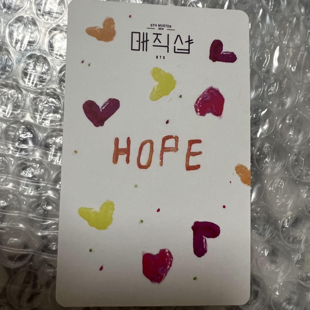 BTS J-HOPE photocard 5TH MUSTER MAGIC SHOP Busan 2019 DVD official