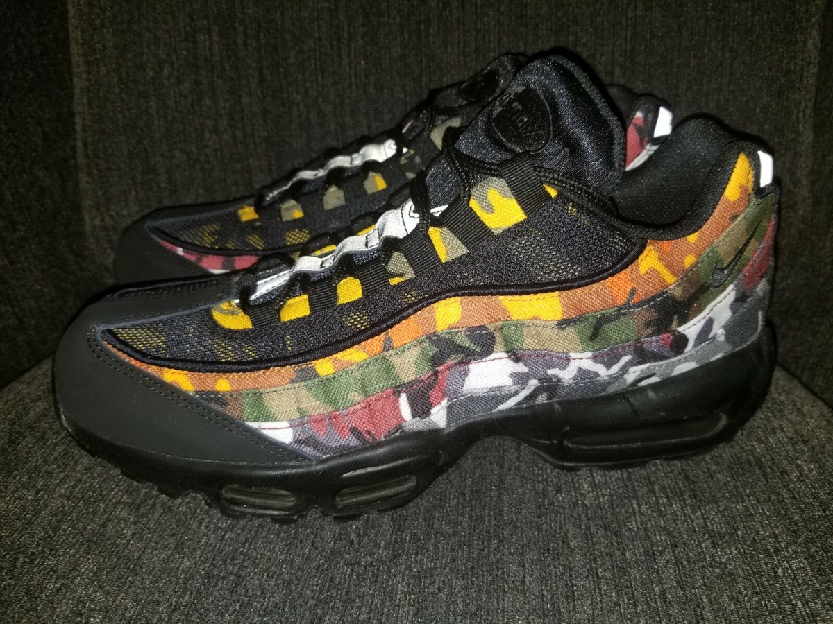 Air Max 95 ERDL Party Black Multi-Color Camo Men's Shoes AR4473