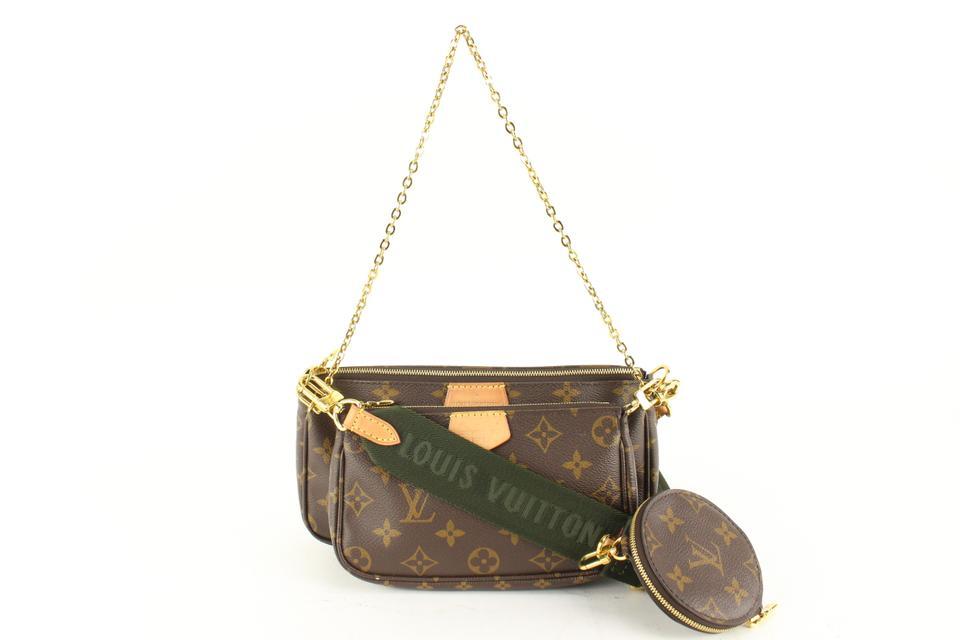 Louis Vuitton Khaki Monogram Multi Pochette Accessories 3 Way