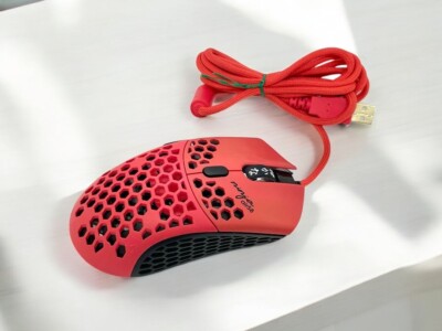 FinalMouse Air58 Ninja Cherry Blossom Red Gaming Mouse Lightweight