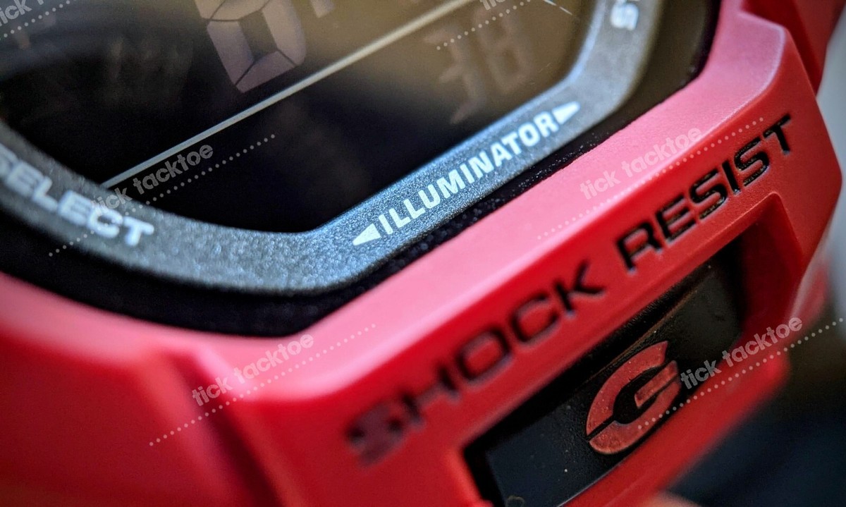 Rare Casio G Shock Red GDF-100-4 Twin Sensor Digital Watch Great