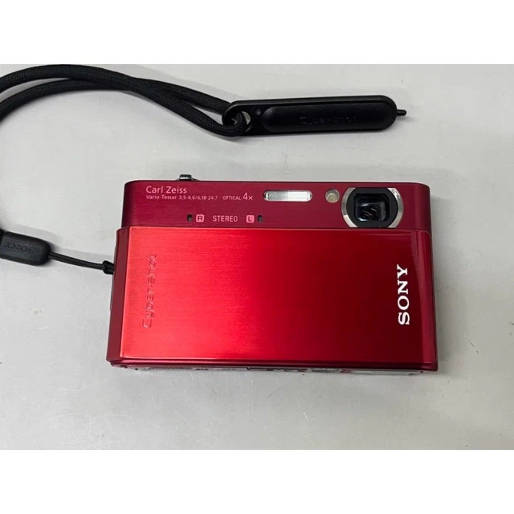 Sony DSC-T900 Cyber Shot 4.0x Optical Zoom Red 12.1MP Digital