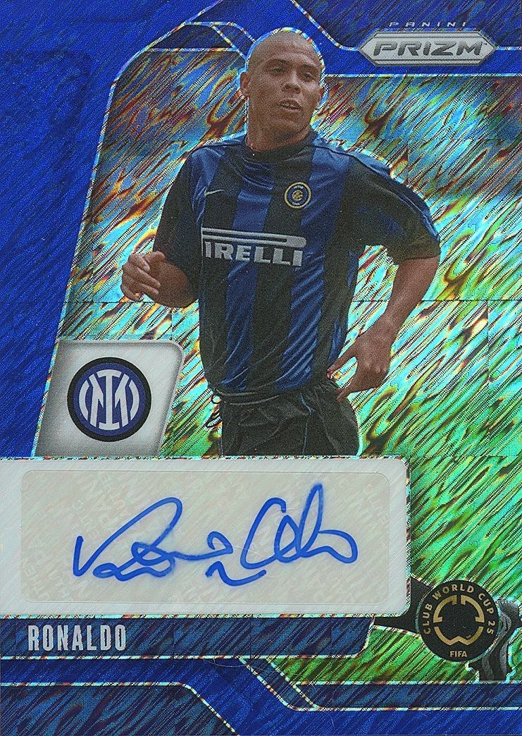Ronaldo 2025 Prizm World Cup Blue Shimmer Auto Autograph SSP