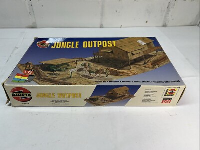 Vintage Airfix 1:72 Jungle Outpost Diorama Model Kit - New