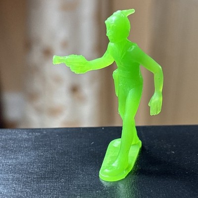 Vintage 1960s Marx Operation Moon Base Lime Green Space Alien