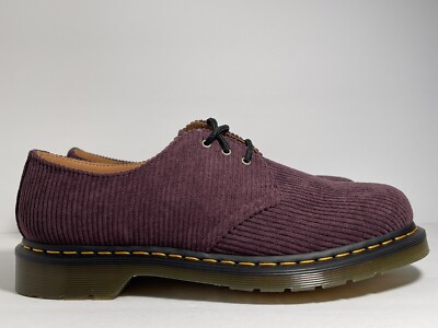 Dr. Doc Martens 1461 Duchess Corduroy Oxfords - Oxblood - LA004