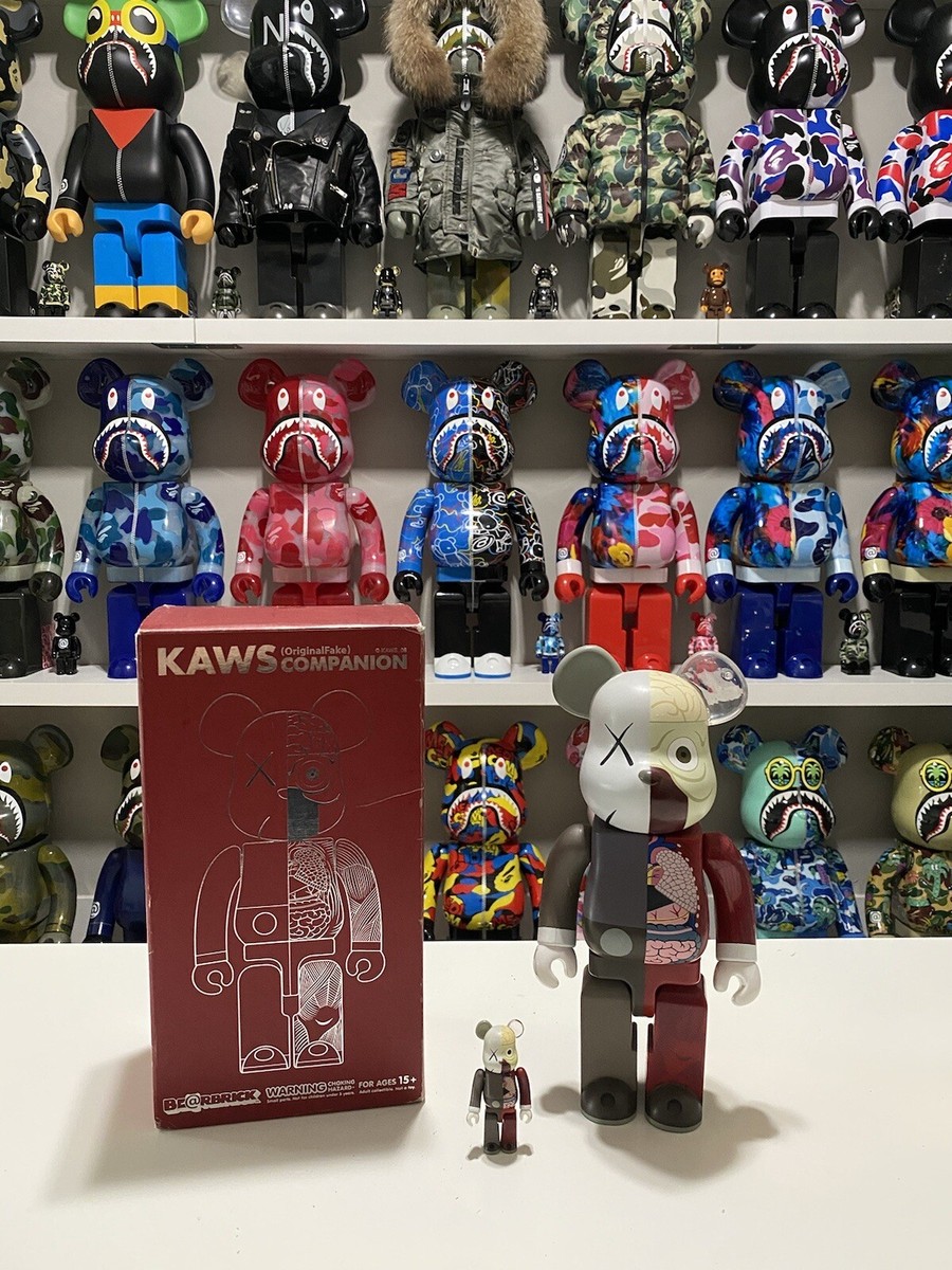 KAWS Brown Dissected 400% 100% Bearbrick Set Be@rbrick