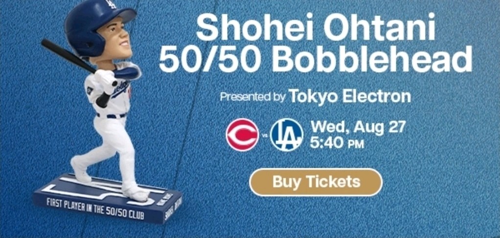 2 Shohei Ohtani 50/50 Bobblehead Set 2025 Dodgers SGA – Official