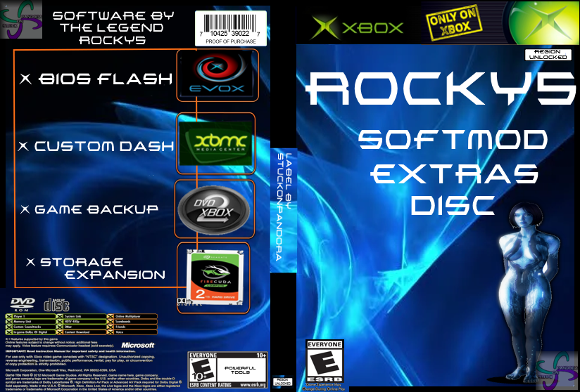 OG Xbox Installer, Rocky5 Extras, Hexen HeX3n DVD PACK - Original