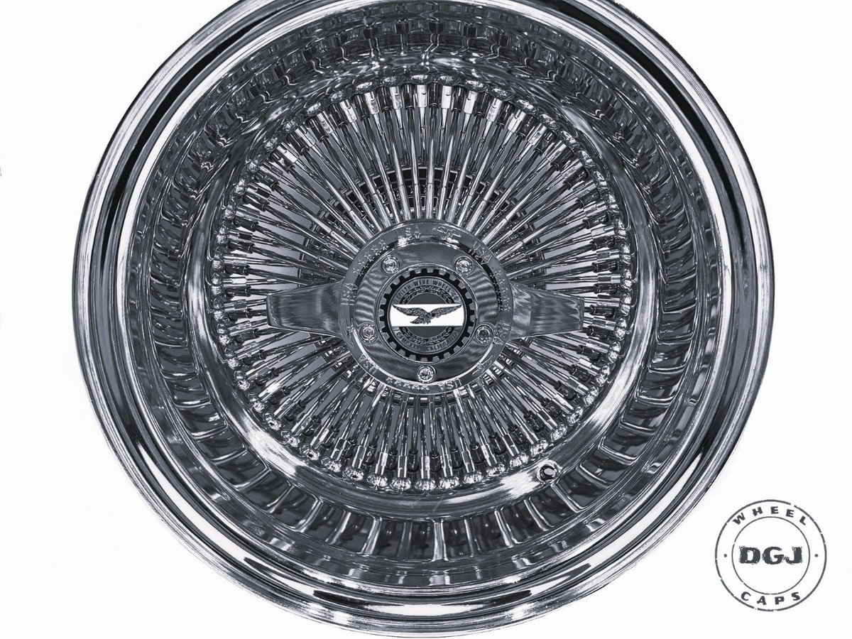 13x7 Zenith Style Rev 100 Spokes Straight Lace Chrome Lowrider