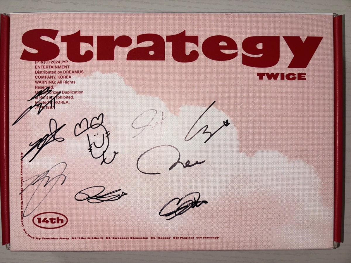 TWICE [Strategy] All Member Autographed Signed Album | eBay