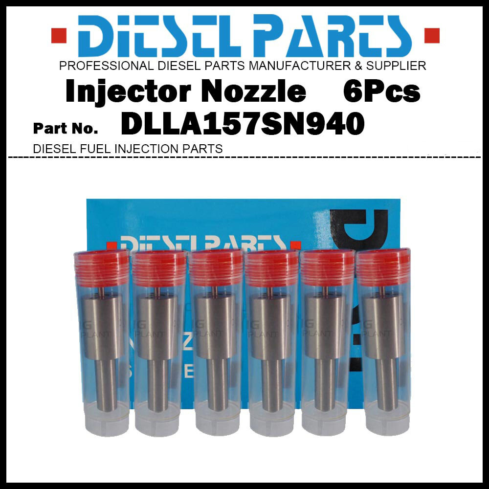 6x Fuel Injector Nozzle DLLA157SN940 for Mitsubishi Fuso 8M20