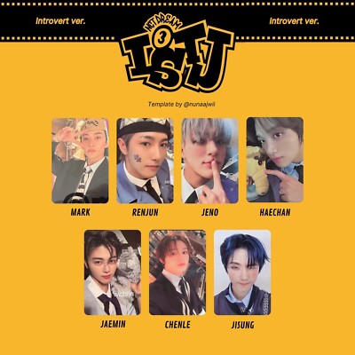 NCT DREAM 3rd Album ISTJ PHOTOBOOK QR VER POSTER VER VENDING
