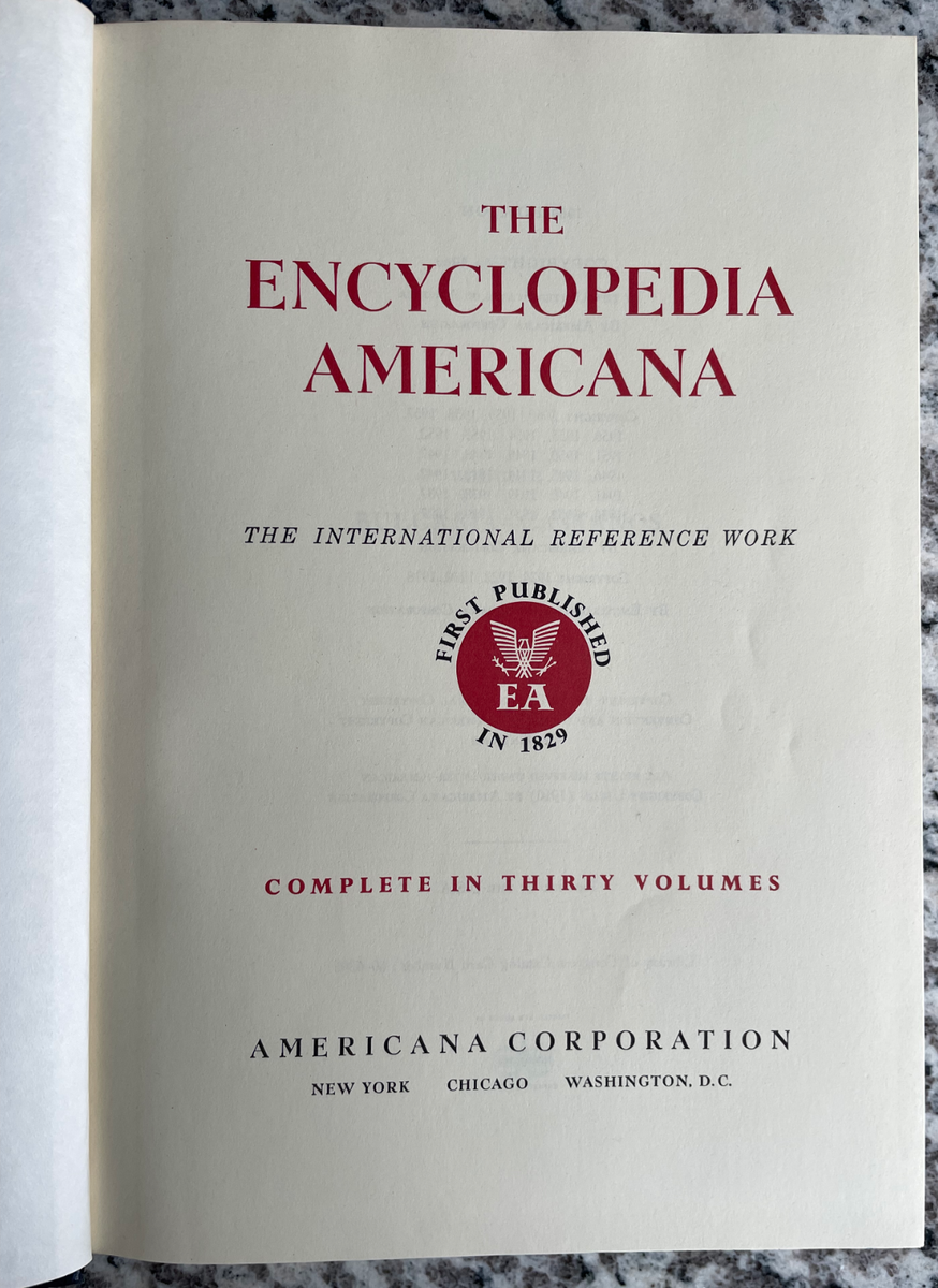 Encyclopedia Americana 1960 Complete 30 Volume Set VGC | eBay
