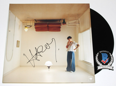 HARRY STYLES SIGNED 'HARRY'S HOUSE' ALBUM VINYL RECORD BECKETT COA