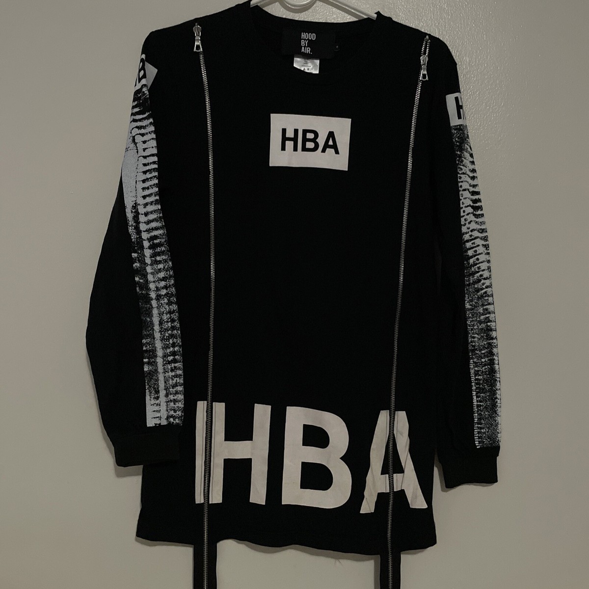 HOOD BY AIR HBA X-ray Double Zip Long Sleeves Small | eBay
