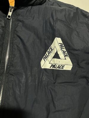Palace Skateboards Full-Zip Insulated Jacket Navy Blue Size XL AO8