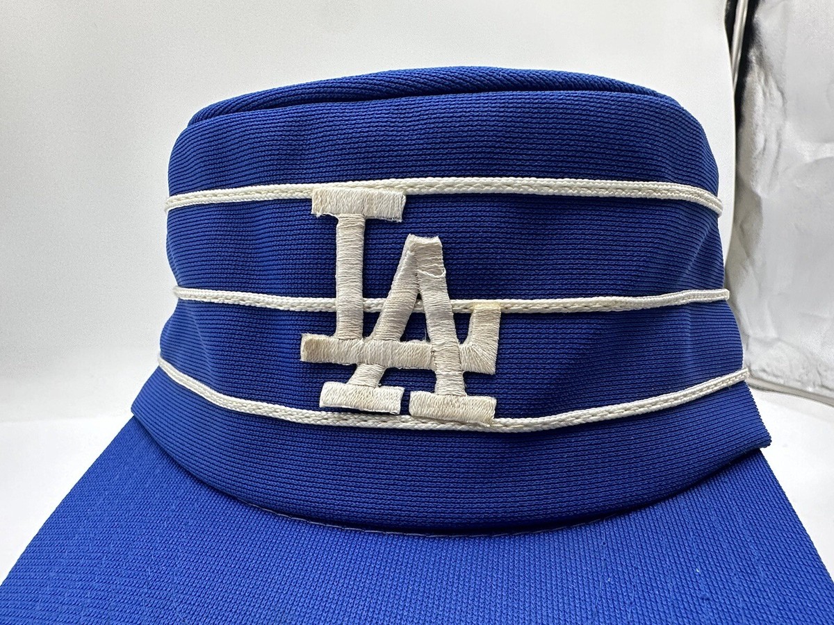 Vintage Los Angeles Dodgers Pillbox Snapback Hat 90s Cap Rare Blue