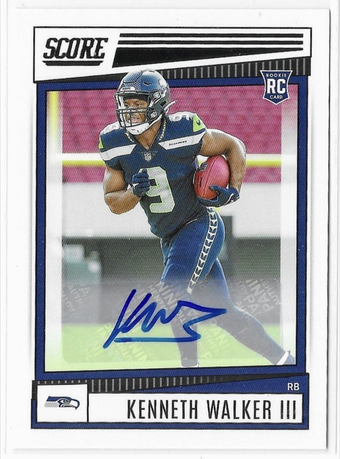 Kenneth Walker III 2022 Score #329 Rookie Signatures Price Guide