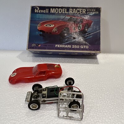 Vintage 1964 Revell Ferrari 250 GTO 1/32 Slot Car Model Racer