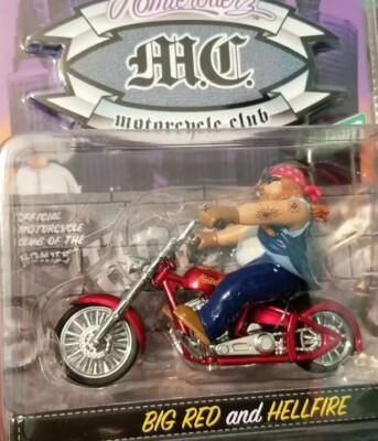 Homie Rollerz Big Red and Hellfire Jada Toys Homie MC Motorcycle
