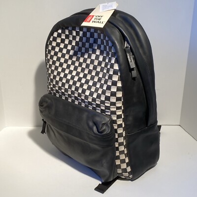 Vans Vault Woven Leather Backpack - Checkered Past - 50th